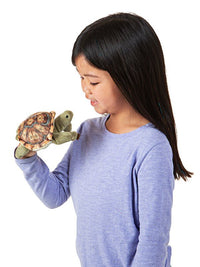 Mini Tortoise Stuffed Animal Finger Puppet - Safari Ltd®