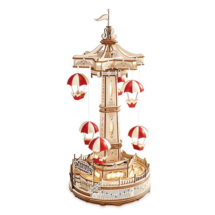 Parachute Tower Wooden Music Box - Safari Ltd®