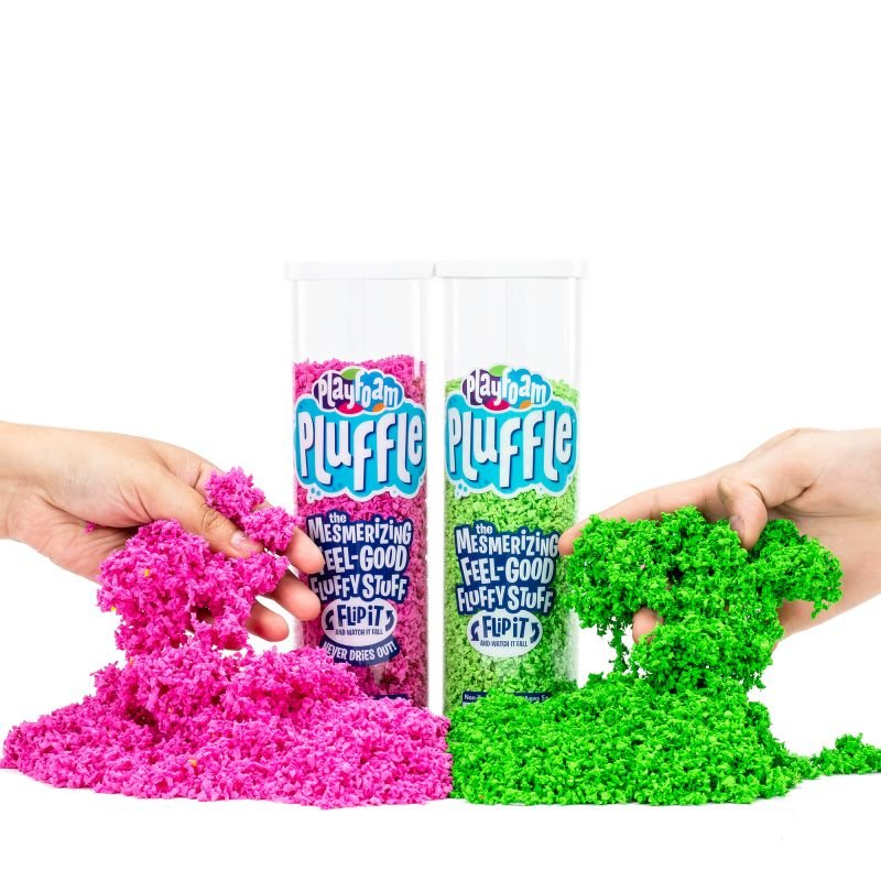 Playfoam Pluffle Pink & Green 2-Pack - Safari Ltd®