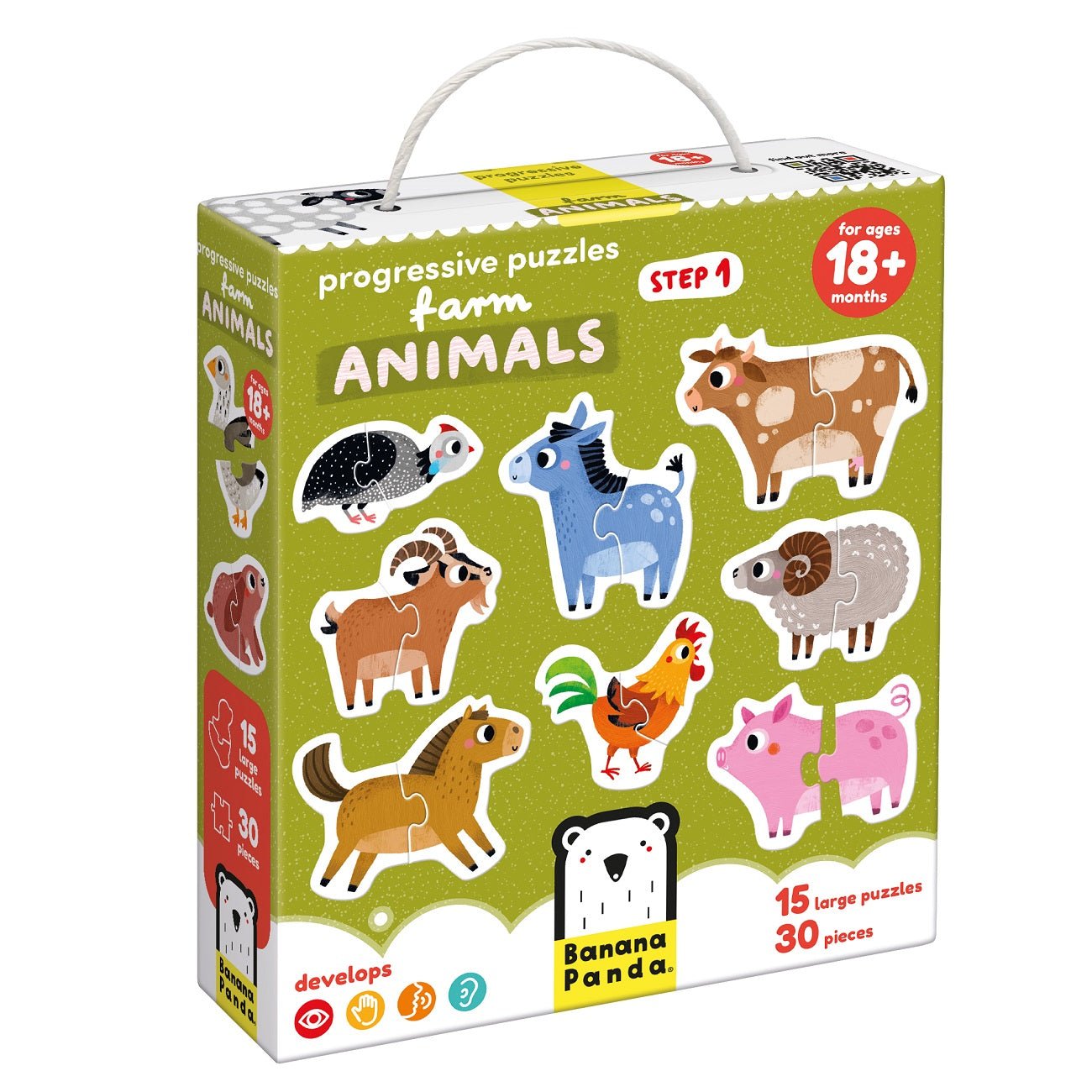 Progressive Puzzles Farm Animals 18m+ - Safari Ltd®