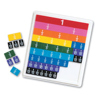 Rainbow Fraction Plastic Tiles with Tray - Safari Ltd®