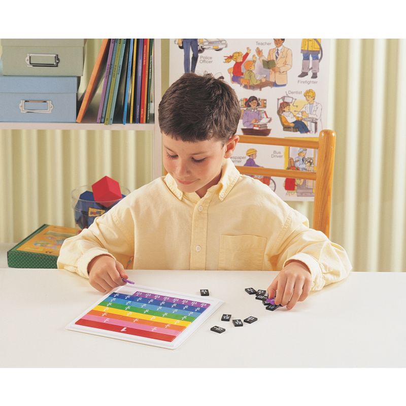 Rainbow Fraction Plastic Tiles with Tray - Safari Ltd®