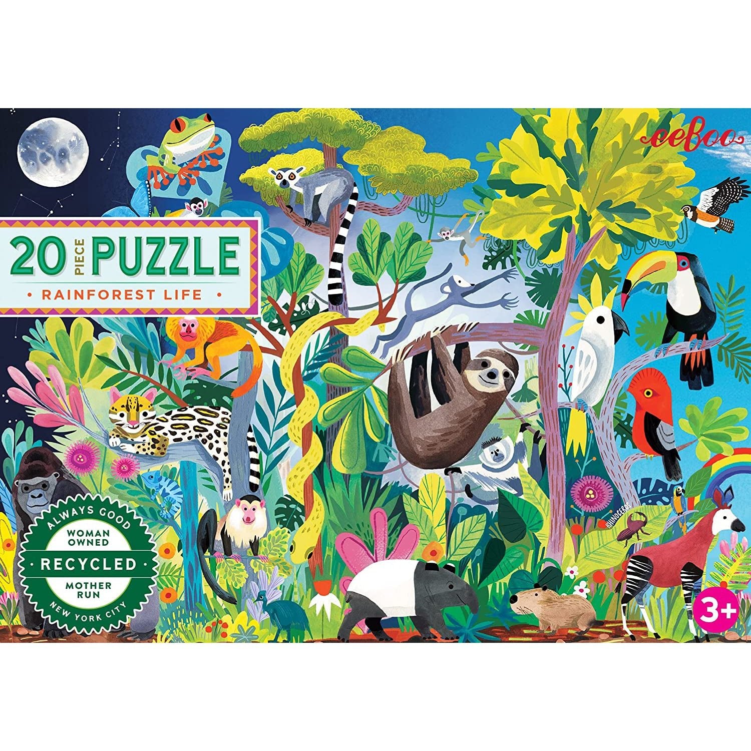 Rainforest Life 20 Piece Puzzle - Safari Ltd®