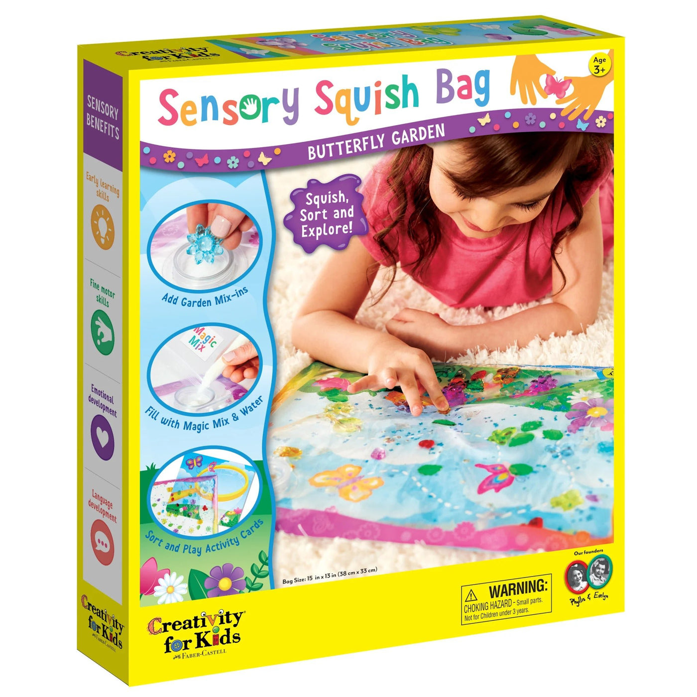 Sensory Squish Bag - Butterfly Garden - Safari Ltd®