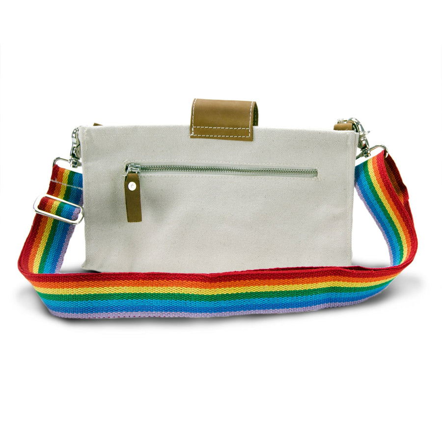 ShoreBags Carmel Crossbody Bag with Rainbow Strap - Safari Ltd®