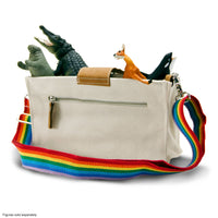 ShoreBags Carmel Crossbody Bag with Rainbow Strap - Safari Ltd®