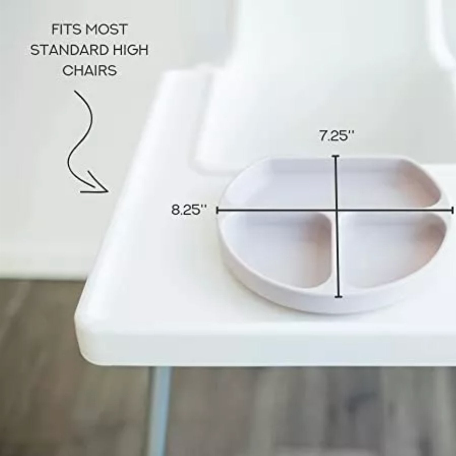 Silicone Baby Plate w/divider and suction base - Sage - Safari Ltd®