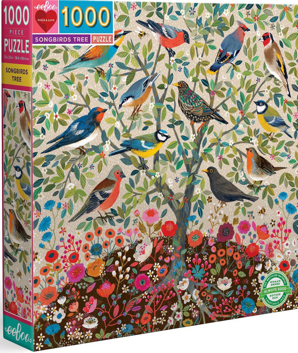 Songbirds Tree 1000 Piece Square Puzzle - Safari Ltd®