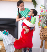 Super-Sized Velveteen Christmas Stocking - Safari Ltd®