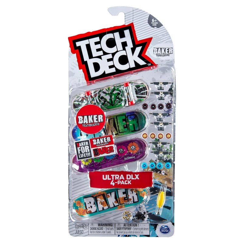 Tech Deck Ultra DLX Fingerboard 4-Pack - Safari Ltd®