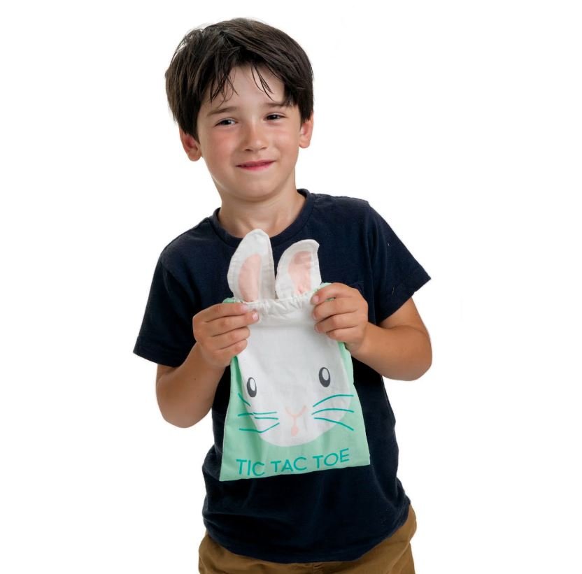 Tender Leaf Bunny Tic Tac Toe Game & Storage Bag - Safari Ltd®