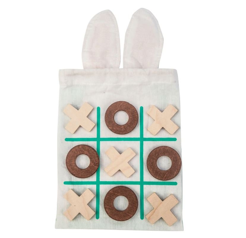 Tender Leaf Bunny Tic Tac Toe Game & Storage Bag - Safari Ltd®