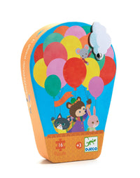 The Hot Air Balloon 16pc Silhouette Jigsaw Puzzle - Safari Ltd®