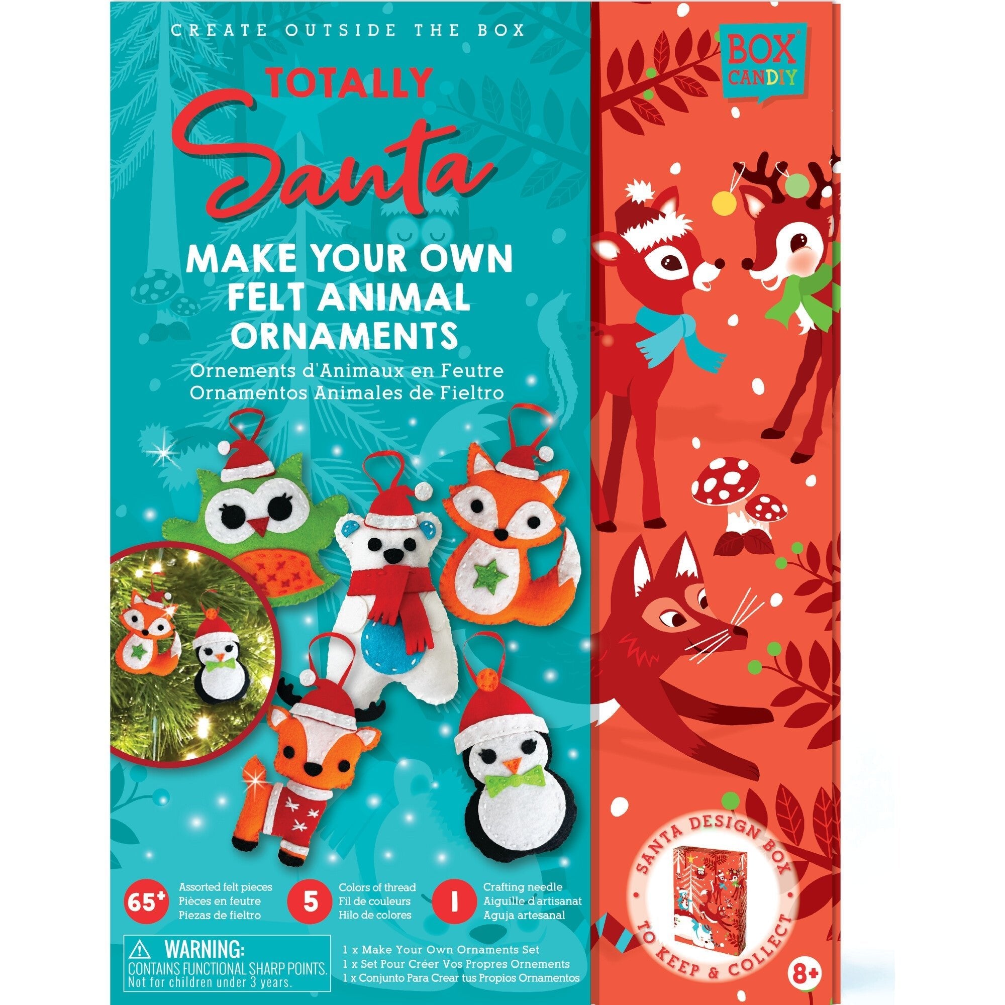 Totally Santa - Make Your Own Felt Animal Ornament - Safari Ltd®