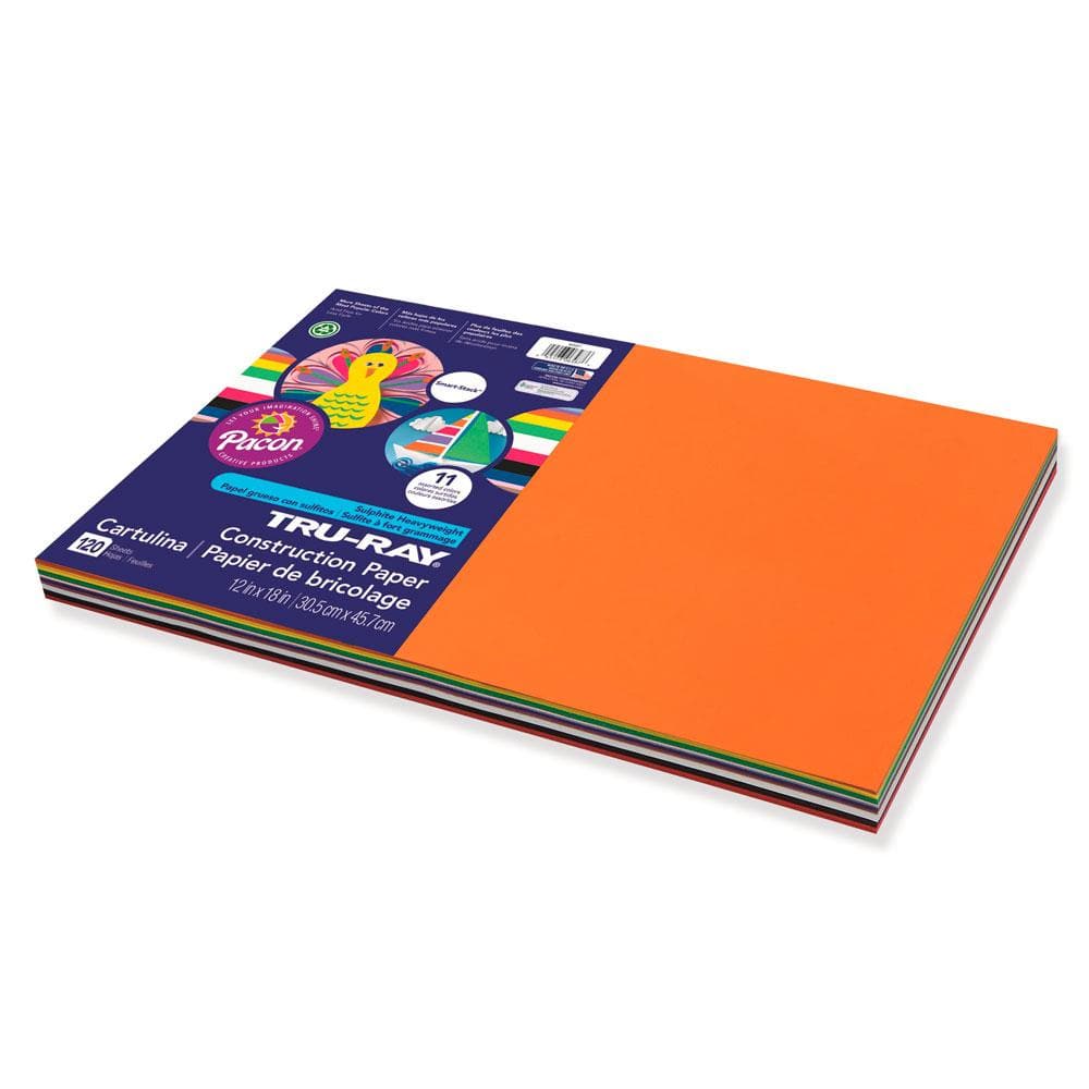 Tru-Ray® Construction Paper Smart-Stack™ - 120 Sheets - Safari Ltd®