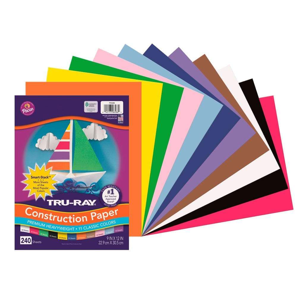 Tru-Ray® Construction Paper Smart-Stack™ - Safari Ltd®