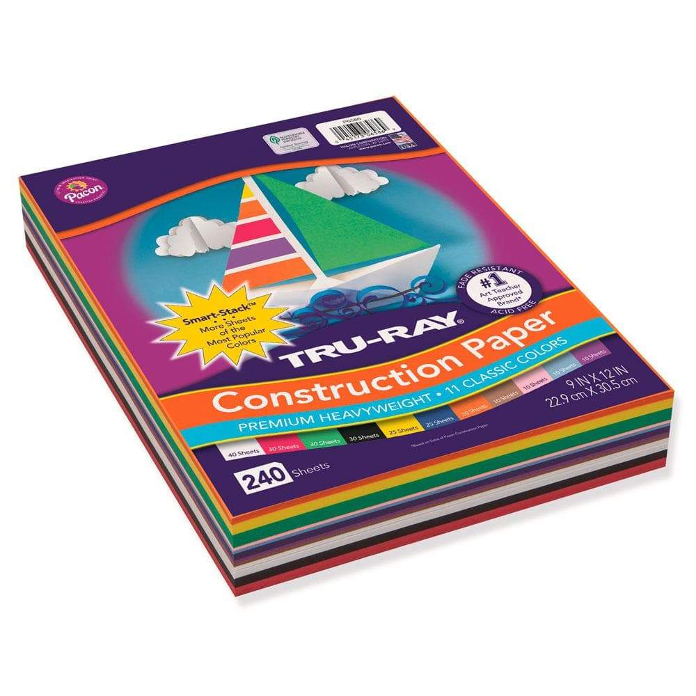 Tru-Ray® Construction Paper Smart-Stack™ - Safari Ltd®