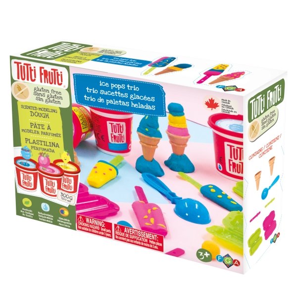 Tutti Frutti Modeling Dough Ice Pops Trio Kit - Safari Ltd®