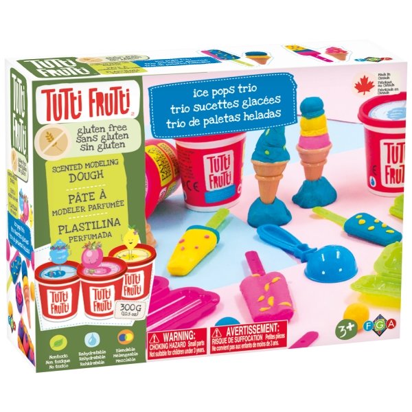 Tutti Frutti Modeling Dough Ice Pops Trio Kit - Safari Ltd®