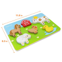 Wooden Chunky Farm Puzzle - Safari Ltd®