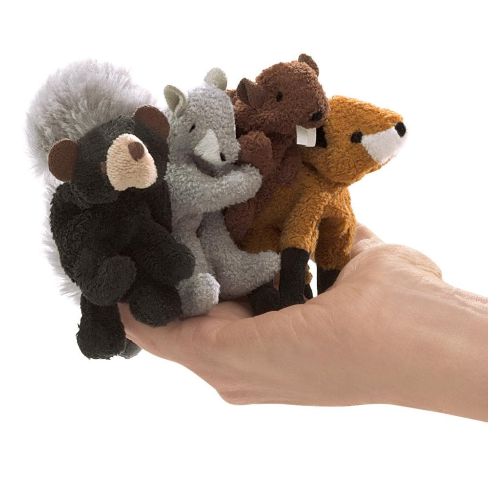 Woodland Animals Finger Stuffed Animal Puppet Set - Safari Ltd®